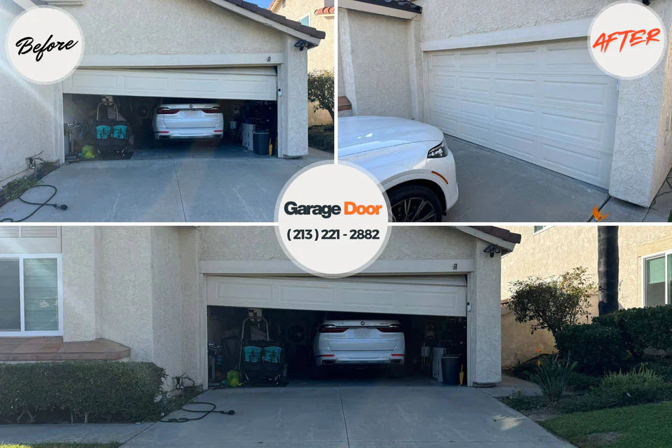 Before and after: garage door company McConnelsville, OH